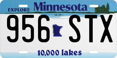 MN license plate 956STX