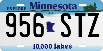 MN license plate 956STZ