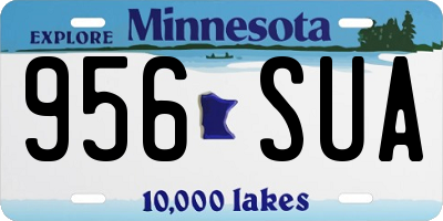 MN license plate 956SUA