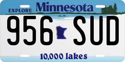 MN license plate 956SUD