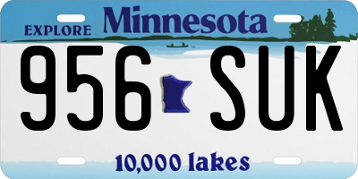 MN license plate 956SUK