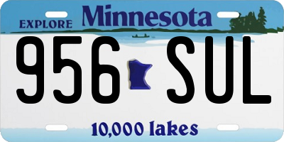 MN license plate 956SUL