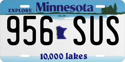 MN license plate 956SUS