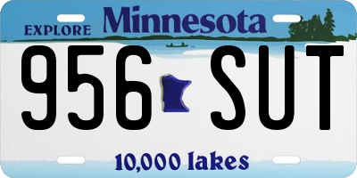 MN license plate 956SUT