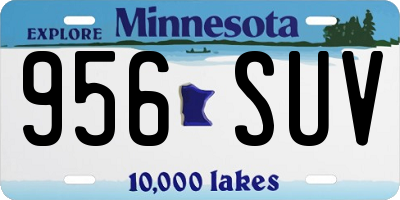 MN license plate 956SUV