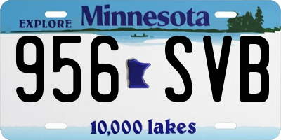 MN license plate 956SVB
