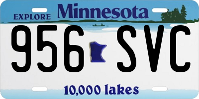 MN license plate 956SVC