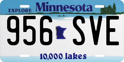 MN license plate 956SVE