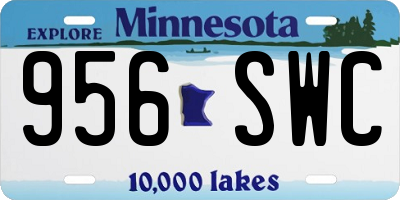 MN license plate 956SWC