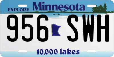 MN license plate 956SWH