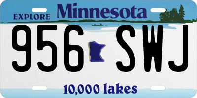 MN license plate 956SWJ