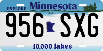 MN license plate 956SXG