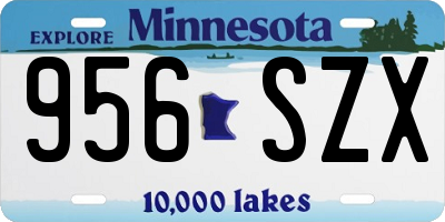 MN license plate 956SZX