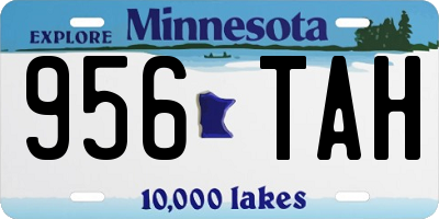 MN license plate 956TAH