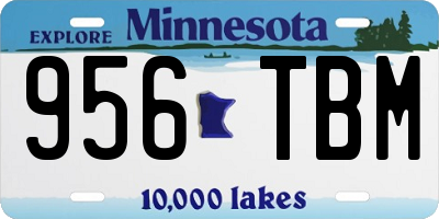 MN license plate 956TBM