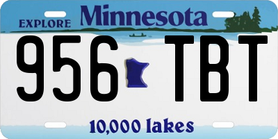 MN license plate 956TBT