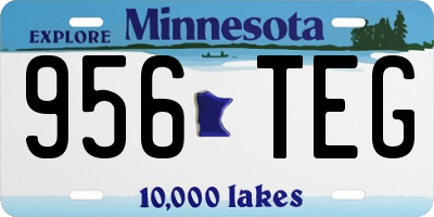 MN license plate 956TEG