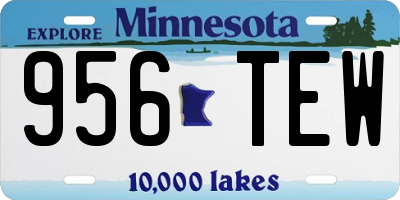 MN license plate 956TEW