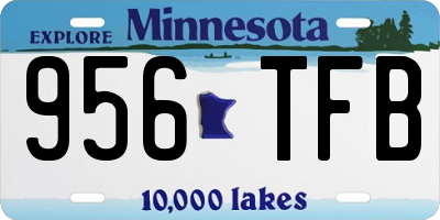 MN license plate 956TFB
