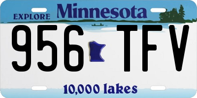 MN license plate 956TFV