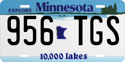 MN license plate 956TGS