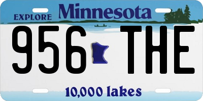 MN license plate 956THE