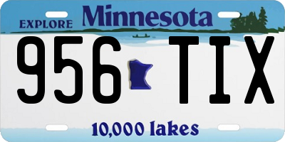 MN license plate 956TIX