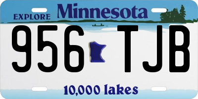 MN license plate 956TJB