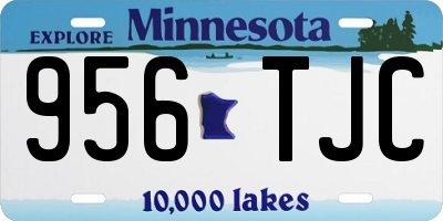 MN license plate 956TJC