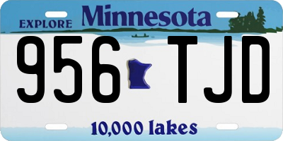 MN license plate 956TJD