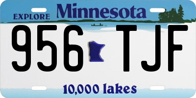 MN license plate 956TJF