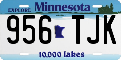 MN license plate 956TJK