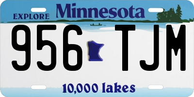 MN license plate 956TJM