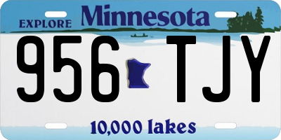 MN license plate 956TJY