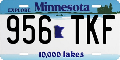 MN license plate 956TKF