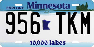 MN license plate 956TKM