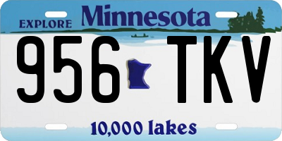 MN license plate 956TKV