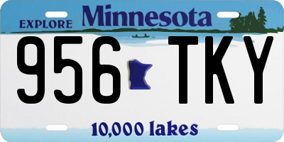 MN license plate 956TKY