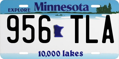 MN license plate 956TLA