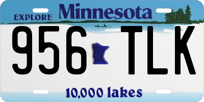 MN license plate 956TLK