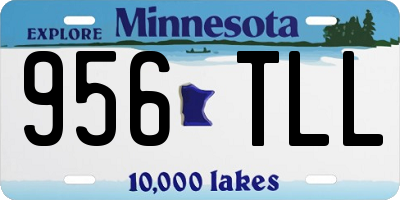 MN license plate 956TLL