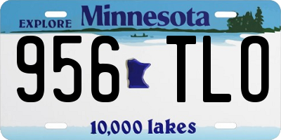 MN license plate 956TLO