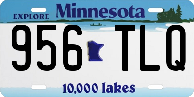 MN license plate 956TLQ