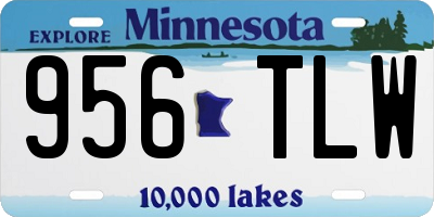 MN license plate 956TLW