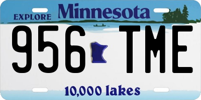 MN license plate 956TME