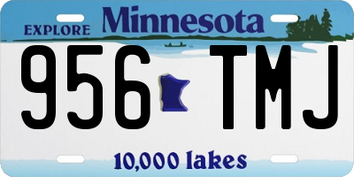 MN license plate 956TMJ