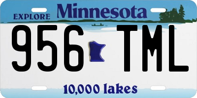 MN license plate 956TML