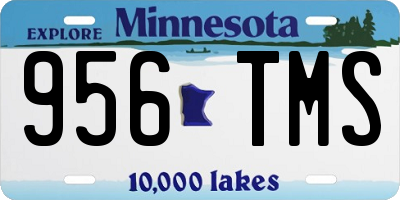 MN license plate 956TMS