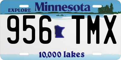 MN license plate 956TMX