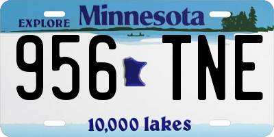 MN license plate 956TNE